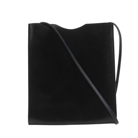 Hermes Handbags - Hermes Onymetou Calf Black Shoulder Bag